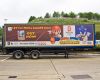 vrachtwagen-mobilemedia reclame voor de uitbreiding van een populaire console game